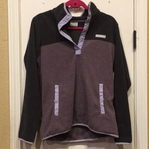 Columbia fleece quarter button up pullover